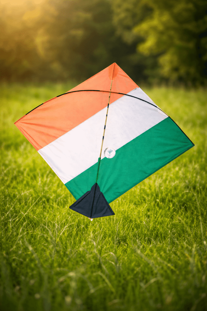 Paper Kite Tiranga ||ADDHI || Paper Kite || Kites for Flying in Sky || patang Large Size || (Multicolour) (Pack of 50)ELITES CHOICE